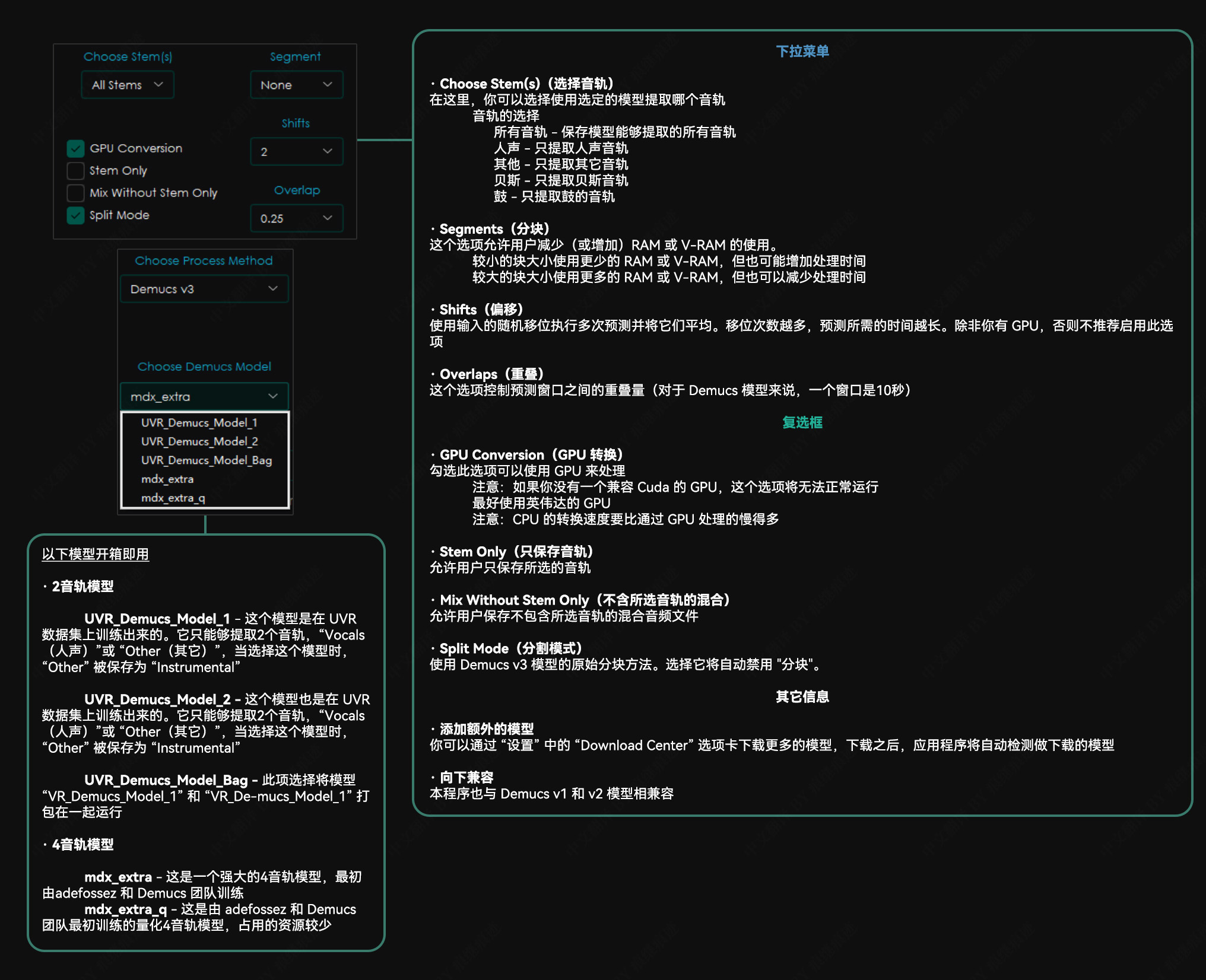 04 Demucs v3 选项